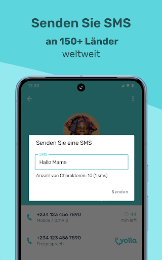 Yolla ins Ausland Telefonieren Screenshot
