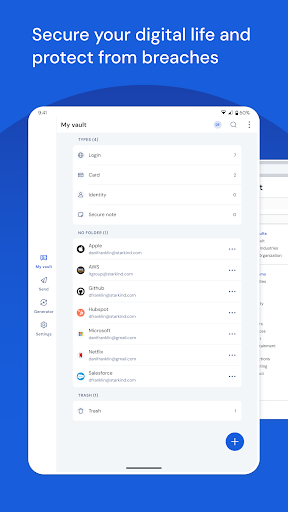 Captura de pantalla de Bitwarden - Password Manager