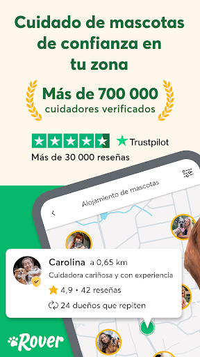 Captura de pantalla de Rover: Cuidado de mascotas