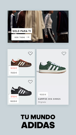 Captura de pantalla de adidas: Ropa y sneakers