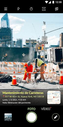 Captura de pantalla de Timestamp Camera & GPS Maps