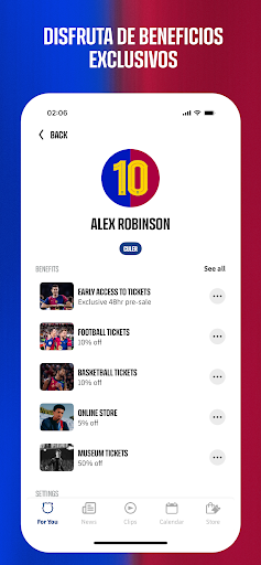 Captura de pantalla de FC Barcelona Official App
