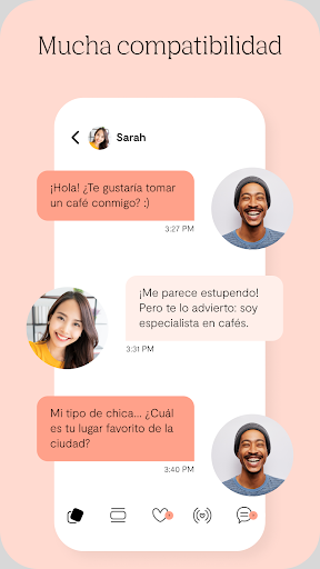 Captura de pantalla de POF Sitio de Citas