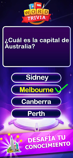 Captura de pantalla de Word Trivia Juego de palabras