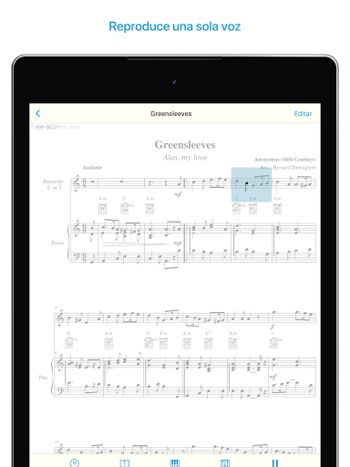 Captura de pantalla de Lector de notas y partituras