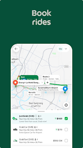 Captura de pantalla de Grab - Taxi & Food Delivery