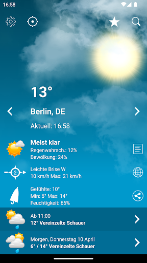 Wetter Deutschland XL PRO Screenshot
