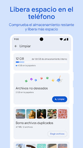 Captura de pantalla de Files de Google