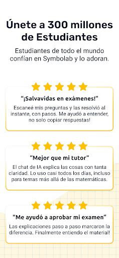 Captura de pantalla de Symbolab: Resolver Matemáticas