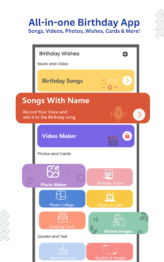 Birthday video maker screenshot