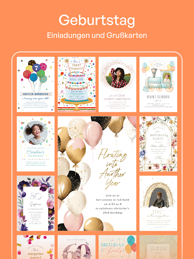 Einladungen Erstellen Screenshot