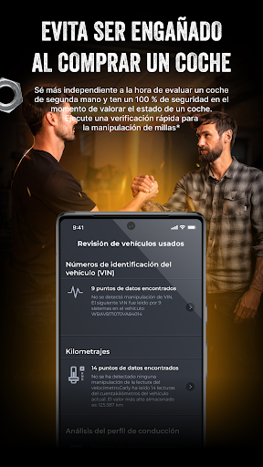 Captura de pantalla de Carly Escáner OBD2 para autos
