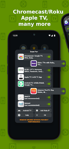 Cast to TV+ Chromecast Roku TV screenshot