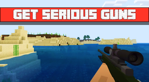 Captura de pantalla de Gun Mod for Minecraft PE