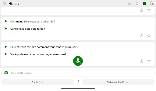 Captura de pantalla de Microsoft Traductor