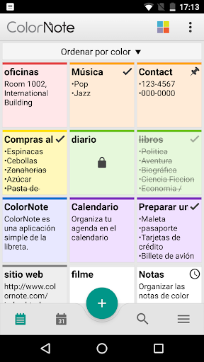 Captura de pantalla de ColorNote Bloc de notas Notas