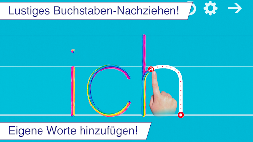 Ich schreibe in Druckschrift Screenshot