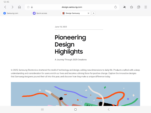 Samsung Internet Browser screenshot