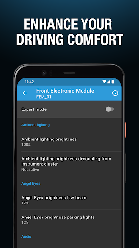 Captura de pantalla de BimmerCode para BMW y MINI