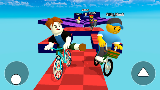 Captura de pantalla de Obby bike: Parkour Adventure