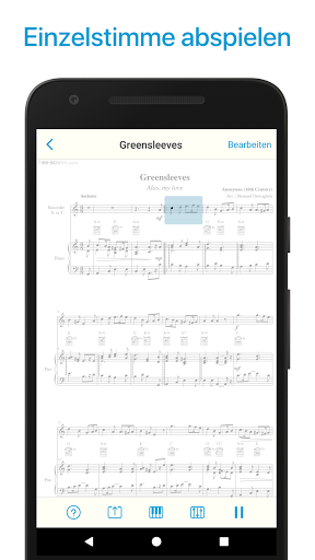 Musik Noten Scanner, Leser app Screenshot