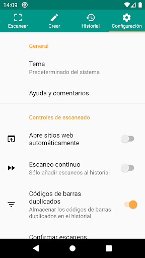 Captura de pantalla de Escáner QR y de barras