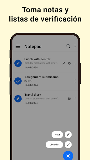 Captura de pantalla de Notas y Listas Fáciles de Usar