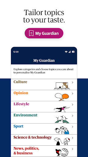 Captura de pantalla de The Guardian - UK & World News