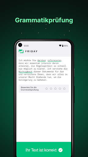 Friday: KI E-Mail-Assistent Screenshot
