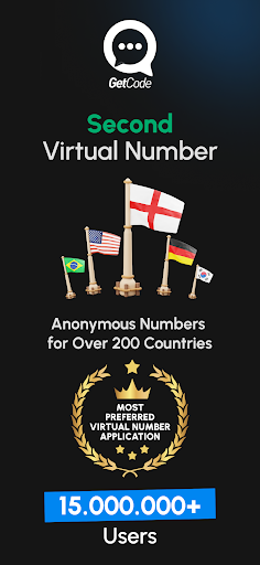 Captura de pantalla de GetCode - Virtual Number SMS