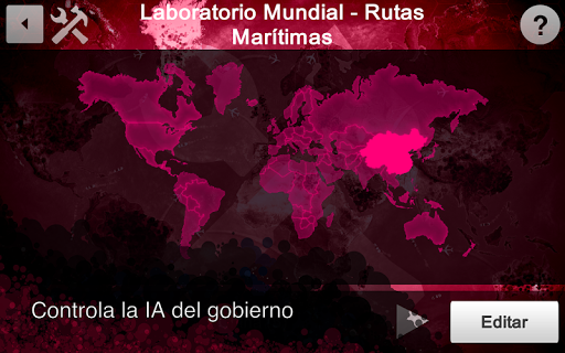 Captura de pantalla de Plague Inc Editor de Escenario