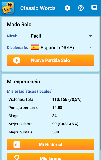 Captura de pantalla de Classic Words Plus en Español