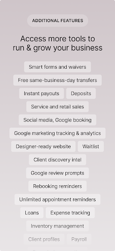Captura de pantalla de GlossGenius: Booking, Payments