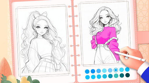 Captura de pantalla de Doll Color: Princess Coloring