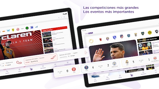 Captura de pantalla de beIN SPORTS
