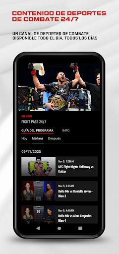 Captura de pantalla de UFC