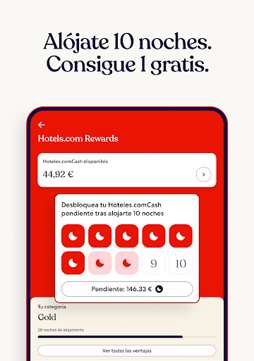 Captura de pantalla de Hoteles.com: ¡hoteles y más!