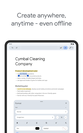 Google Docs screenshot
