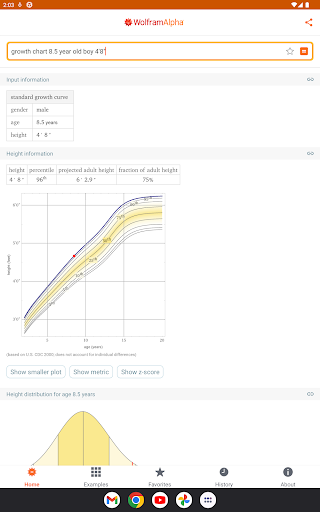 Captura de pantalla de WolframAlpha Classic