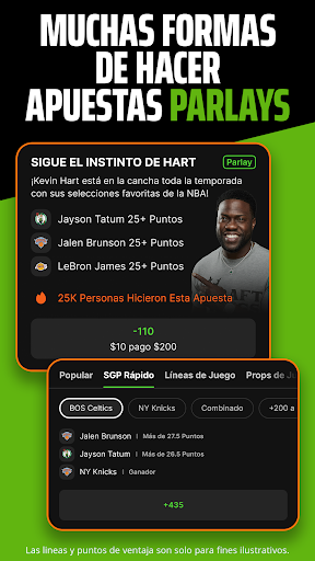 Captura de pantalla de DraftKings Sportsbook & Casino
