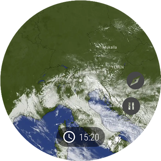 Captura de pantalla de Windy.com: Previsión del clima