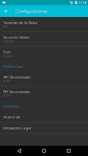 Captura de pantalla de Biblia Devocional