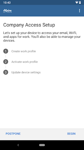 Intune Company Portal screenshot