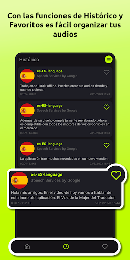 Captura de pantalla de Voz de la Mujer del Traductor
