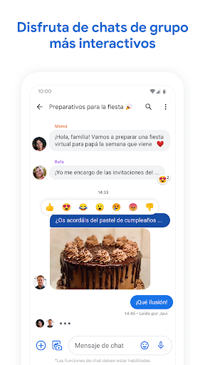 Captura de pantalla de Mensajes de Google