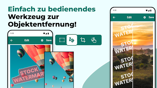 Unerwünschte Objekte entfernen Screenshot