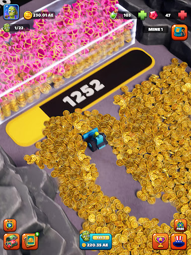 Captura de pantalla de Idle Zombie Miner: Gold Tycoon