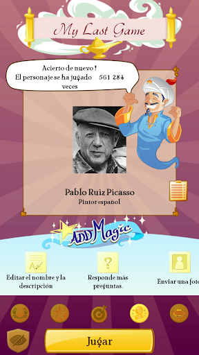 Captura de pantalla de Akinator