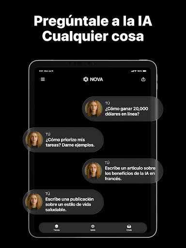 Captura de pantalla de Chatbot IA Español - Nova