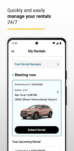 Hertz Rent-a-Car screenshot